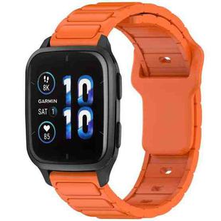 For Garmin 20mm I-Shaped Silicone Watch Band(Orange)