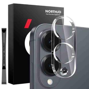 For Samsung Galaxy S25 Edge 5G NORTHJO Camera Lens Protector 3D HD Tempered Glass Film(Clear)