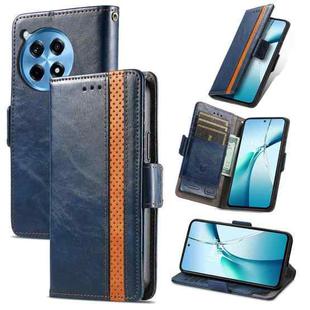 For OnePlus Ace 3 Pro CaseNeo Splicing Dual Magnetic Buckle Leather Phone Case(Blue)