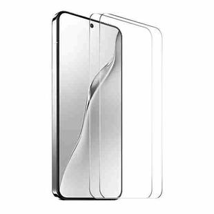 For Xiaomi 15 2pcs ENKAY 0.18mm High Aluminum-silicon Tempered Glass Film, Support Ultrasonic Fingerprint Unclock