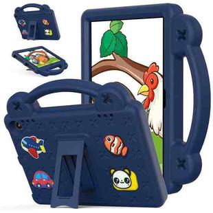 For Amazon Fire HD8 2024 / 2022 / HD8 Plus Handle Kickstand Children EVA Shockproof Tablet Case(NavyBlue)