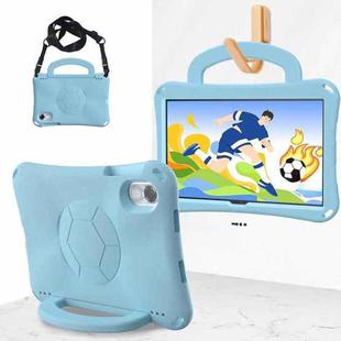 For Honor Pad X8 Pro 11.5 2023 Handle Football Shaped EVA Shockproof Tablet Case(Light Blue)