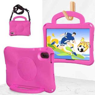 For Honor Pad V7 11 2021 Handle Football Shaped EVA Shockproof Tablet Case(Rose Red)
