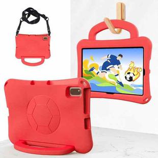 For Honor Pad V6 10.4 2024 Handle Football Shaped EVA Shockproof Tablet Case(Red)