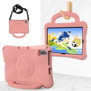 For Honor Pad V6 10.4 2024 Handle Football Shaped EVA Shockproof Tablet Case(Light Pink)