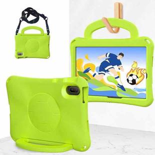 For Huawei MatePad SE 11 2024 Handle Football Shaped EVA Shockproof Tablet Case(Grass Green)