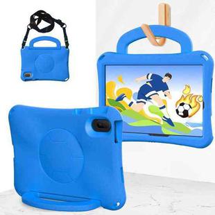 For Huawei MatePad SE 11 2024 Handle Football Shaped EVA Shockproof Tablet Case(Blue)