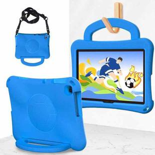 For Huawei MatePad SE 10.1 2022 Handle Football Shaped EVA Shockproof Tablet Case(Blue)