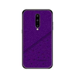 PINWUYO Full Coverage Waterproof Shockproof PC+TPU+PU Protective Case for Oneplus7 pro(Purple)