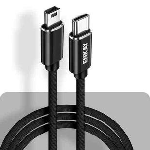 ENKAY ENK-CB169USB C / Type-C to Mini USB 2.0 Charging Cord Data Cable, Length 1m(Black)