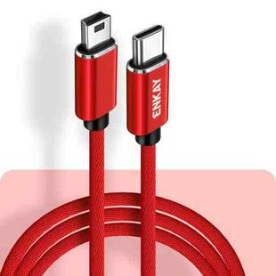 ENKAY ENK-CB169USB C / Type-C to Mini USB 2.0 Charging Cord Data Cable, Length 1m(Red)