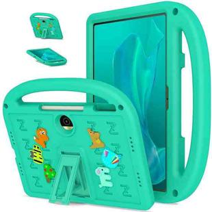 For Honor Pad 9 12.1 Cartoon Sparrow EVA Shockproof Tablet Case(Glacier Green)