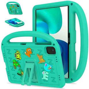 For Honor Pad X8a / X9 2024 Cartoon Sparrow EVA Shockproof Tablet Case(Glacier Green)
