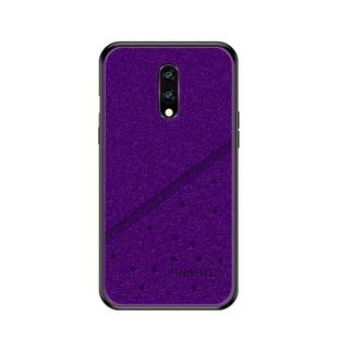 PINWUYO Full Coverage Waterproof Shockproof PC+TPU+PU Protective Case for OnePlus 7(Purple)