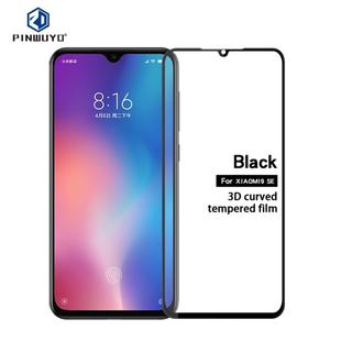 PINWUYO 9H 3D Curved Tempered Glass Film for XIAOMI Mi 9SE （black）