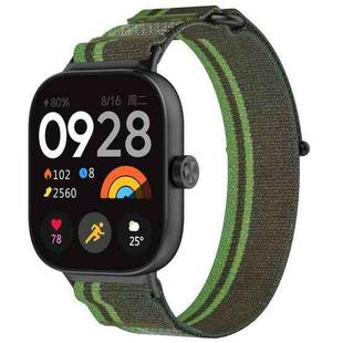 For Redmi Watch 5 / Watch 5 eSIM Nylon Woven Hook and Loop Fastener Watch Band(Dark Green)