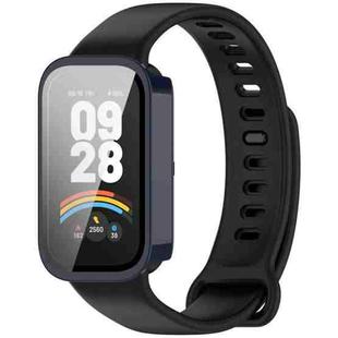 For Xiaomi Smart Band 9 Active Tempered Film Integrated PC Watch Protective Case(Ink Blue)