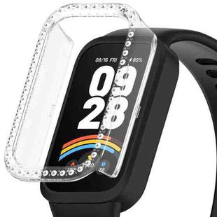 For Redmi Band 3 Diamond PC Half Coverage Watch Protective Case(Transparent Color)