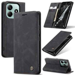 For Redmi Note 14 5G CaseMe 013 Multifunctional Horizontal Flip Leather Phone Case(Black)