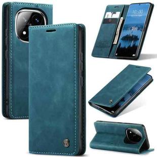 For Redmi Note 14 Pro 5G CaseMe 013 Multifunctional Horizontal Flip Leather Phone Case(Blue)
