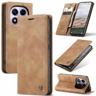 For Redmi Note 14  Pro 4G Global CaseMe 013 Multifunctional Horizontal Flip Leather Phone Case(Brown)