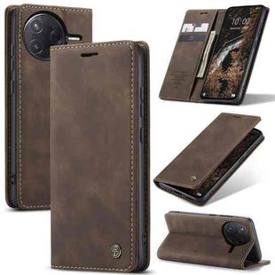 For Xiaomi Poco F7 Pro / F7 Ultra CaseMe 013 Multifunctional Horizontal Flip Leather Phone Case(Coffee)