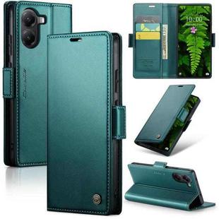 For Xiaomi Poco X7 Pro CaseMe 023 Butterfly Buckle Litchi Texture RFID Anti-theft Leather Phone Case(Green)