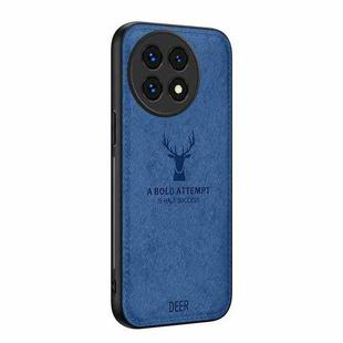 For OnePlus 13 Deer Head Cloth Skin All-inclusive Phone Case(Blue)