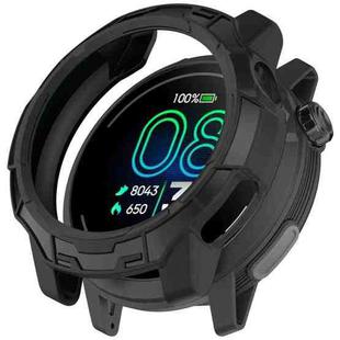 For  COROS Pace Pro Armor Hollow TPU Half Coverage Watch Protective Case(Black)