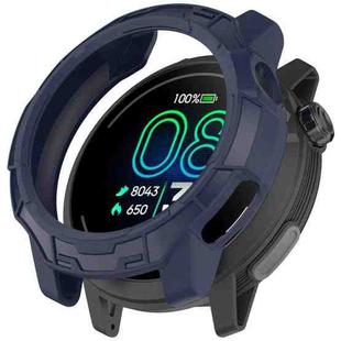 For  COROS Pace Pro Armor Hollow TPU Half Coverage Watch Protective Case(Midnight Blue)