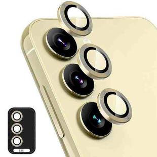For Samsung Galaxy S25 5G ENKAY Hat-Prince 9H Rear Camera Lens Aluminium Alloy Tempered Glass Film(Golden)