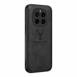 For Honor Magic7 Deer Head Cloth Skin All-inclusive Phone Case(Black)