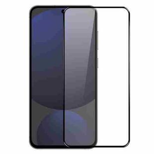 For Samsung Galaxy S25 5G NORTHJO A++ Screen Full Glue Silk Printing Tempered Glass Film, Support Fingerprint Unlock