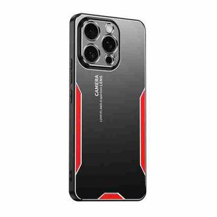 For iPhone 11 Pro Max Blade Series TPU Hybrid Metal Phone Case(Red)