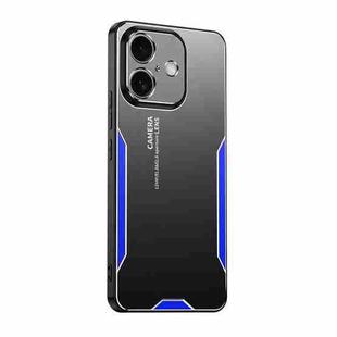 For iPhone 17 Blade Series TPU Hybrid Metal Phone Case(Blue)