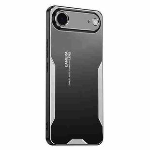For iPhone Air Blade Series TPU Hybrid Metal Phone Case(Silver)