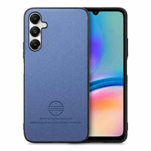 For Samsung Galaxy A25 5G Twill Fabric Leather Skin Back Phone Case(Blue)