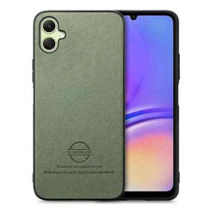 For Samsung Galaxy A06 Twill Fabric Leather Skin Back Phone Case(Green)