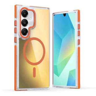 For Samsung Galaxy S23+ 5G Dual-Color Gradient Discolor MagSafe Phone Case(Orange)