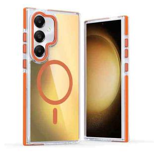 For Samsung Galaxy A15 5G Dual-Color Gradient Discolor MagSafe Phone Case(Orange)