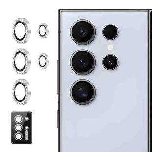 For Samsung Galaxy S25 Ultra 5G ENKAY AR Anti-reflection Individual Diamond Ring Camera Lens Glass Full Film(Silver)