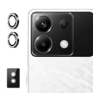 For Xiaomi Poco X6 / Redmi Note 13 Pro 5G ENKAY AR Anti-reflection Individual Diamond Ring Camera Lens Glass Full Film(Black)