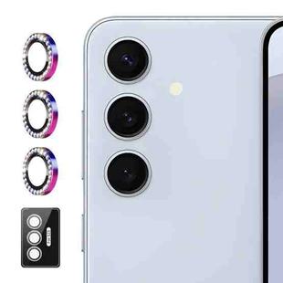 For Samsung Galaxy S23 FE 5G ENKAY AR Anti-reflection Individual Diamond Ring Camera Lens Glass Full Film(Colorful)
