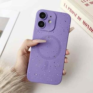 For iPhone 11 Starry Sky TPU Shockproof MagSafe Phone Case(Purple)