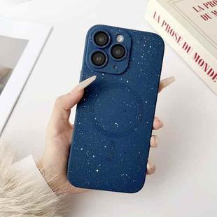 For iPhone 11 Pro Max Starry Sky TPU Shockproof MagSafe Phone Case(Dark Blue)