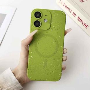 For iPhone 12 Starry Sky TPU Shockproof MagSafe Phone Case(Green)