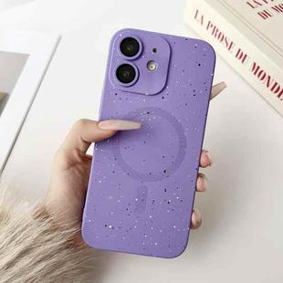 For iPhone 12 Starry Sky TPU Shockproof MagSafe Phone Case(Purple)