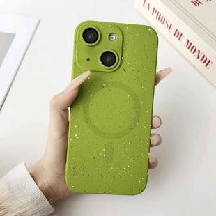 For iPhone 13 Starry Sky TPU Shockproof MagSafe Phone Case(Green)