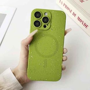 For iPhone 15 Pro Starry Sky TPU Shockproof MagSafe Phone Case(Green)