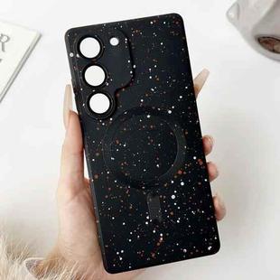 For Samsung Galaxy S21 5G Starry Sky TPU Shockproof MagSafe Phone Case(Black)